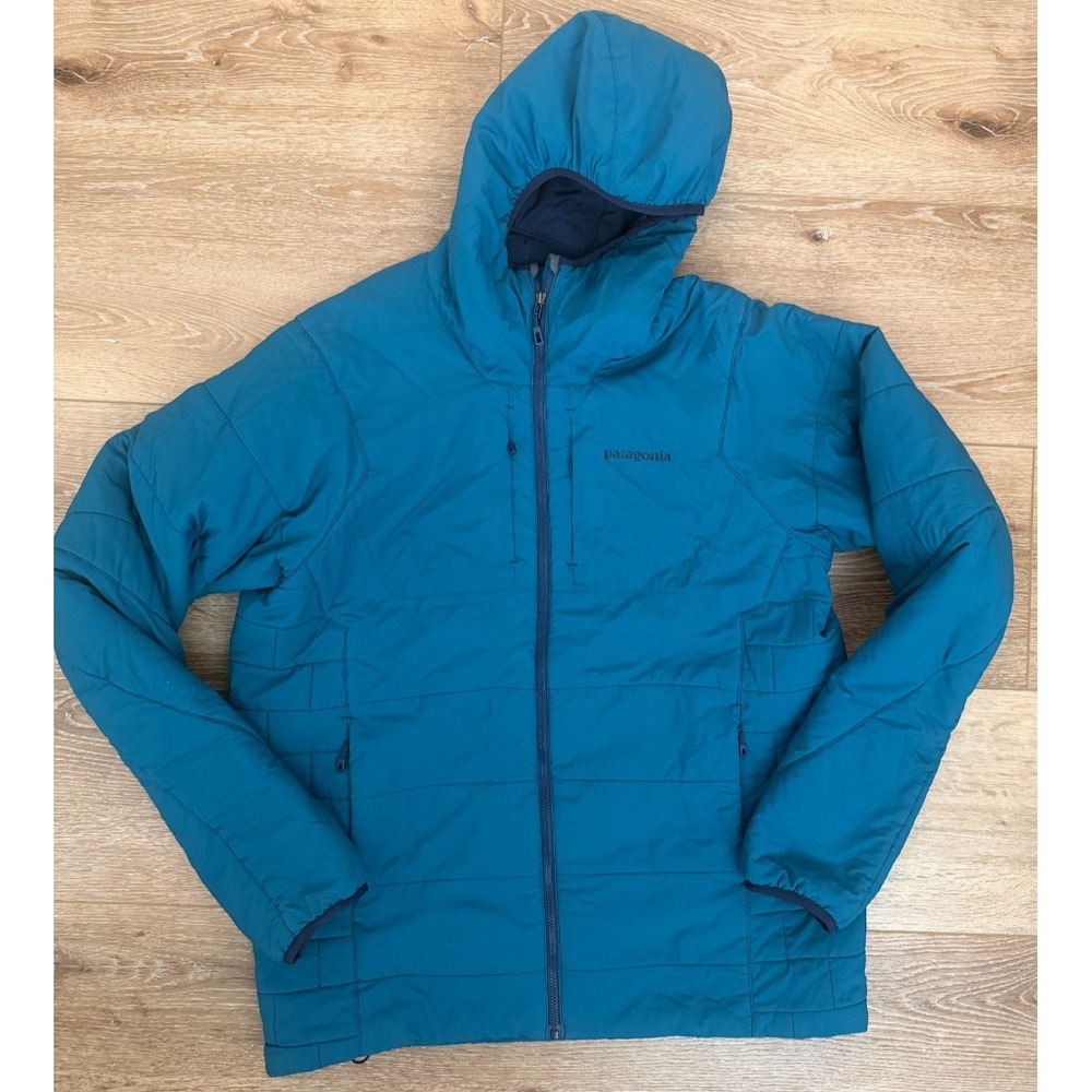 Patagonia Nano-Air Hoody Men's L Navy Blue Insulated Jacket 84260 FA16